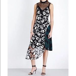 Self Portrait asymmetrical embroidered dress